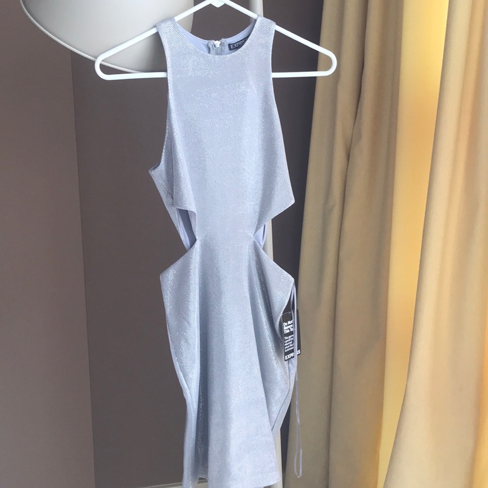 Express fitted sparkle dress